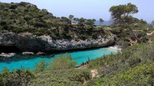 Cala des Moro or Calo des Moro in Santanyi in Mallorca